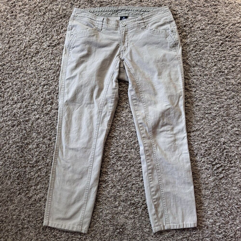 Kuhl Straight Leg Womens Pants in Light Gray